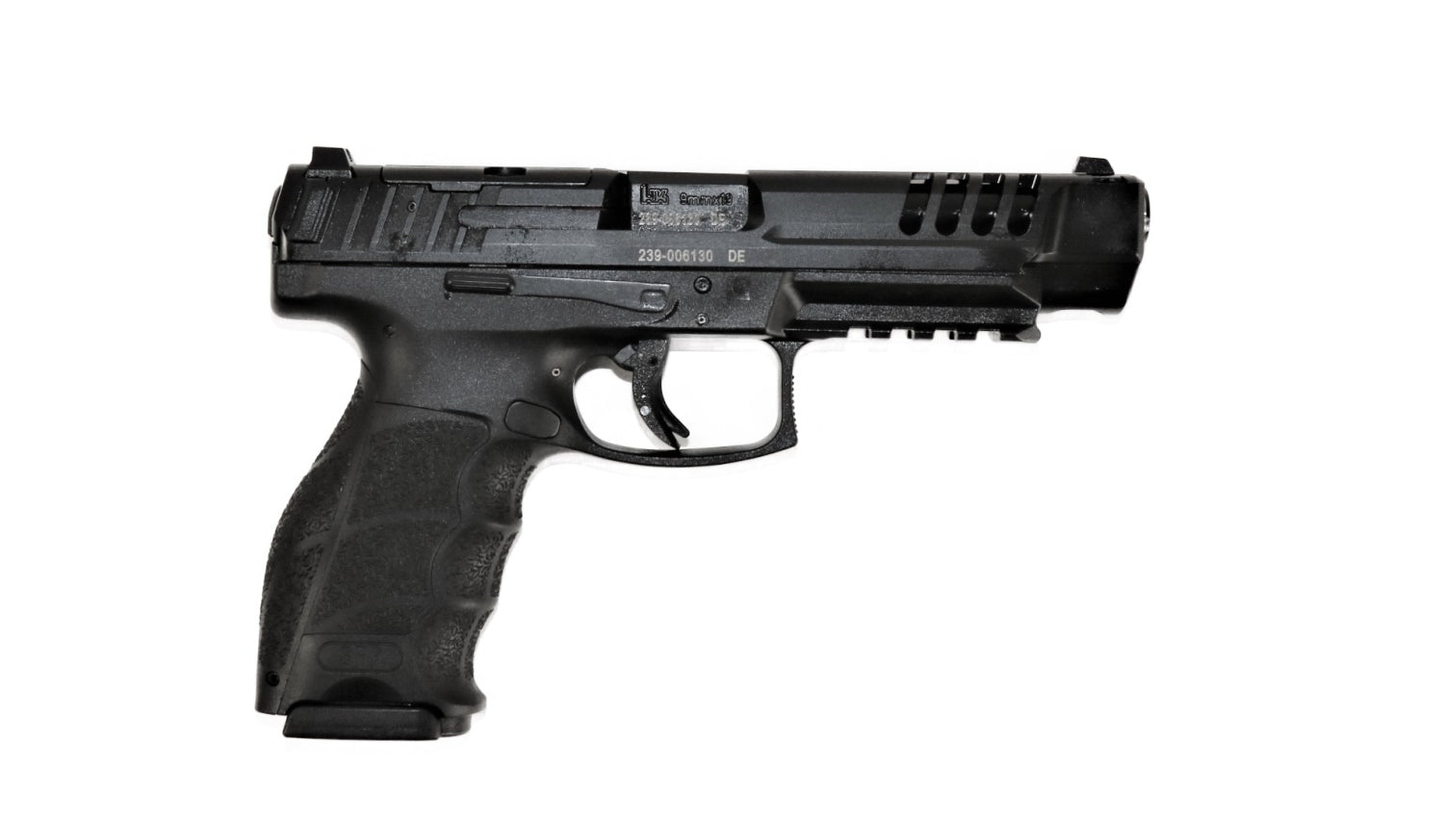 Heckler & Koch Pistole, schwarz.