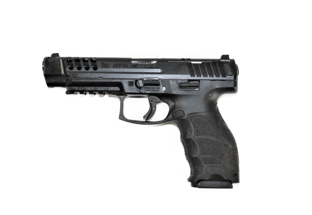 Heckler & Koch Pistole, schwarz.