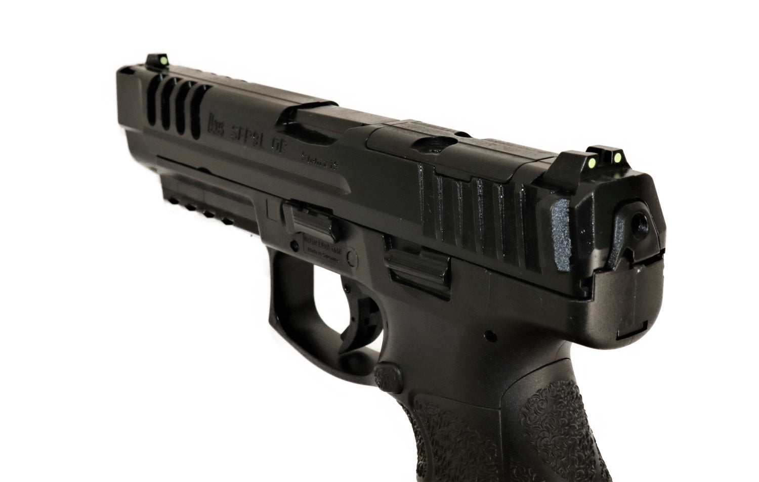 Heckler & Koch Pistole, schwarz.