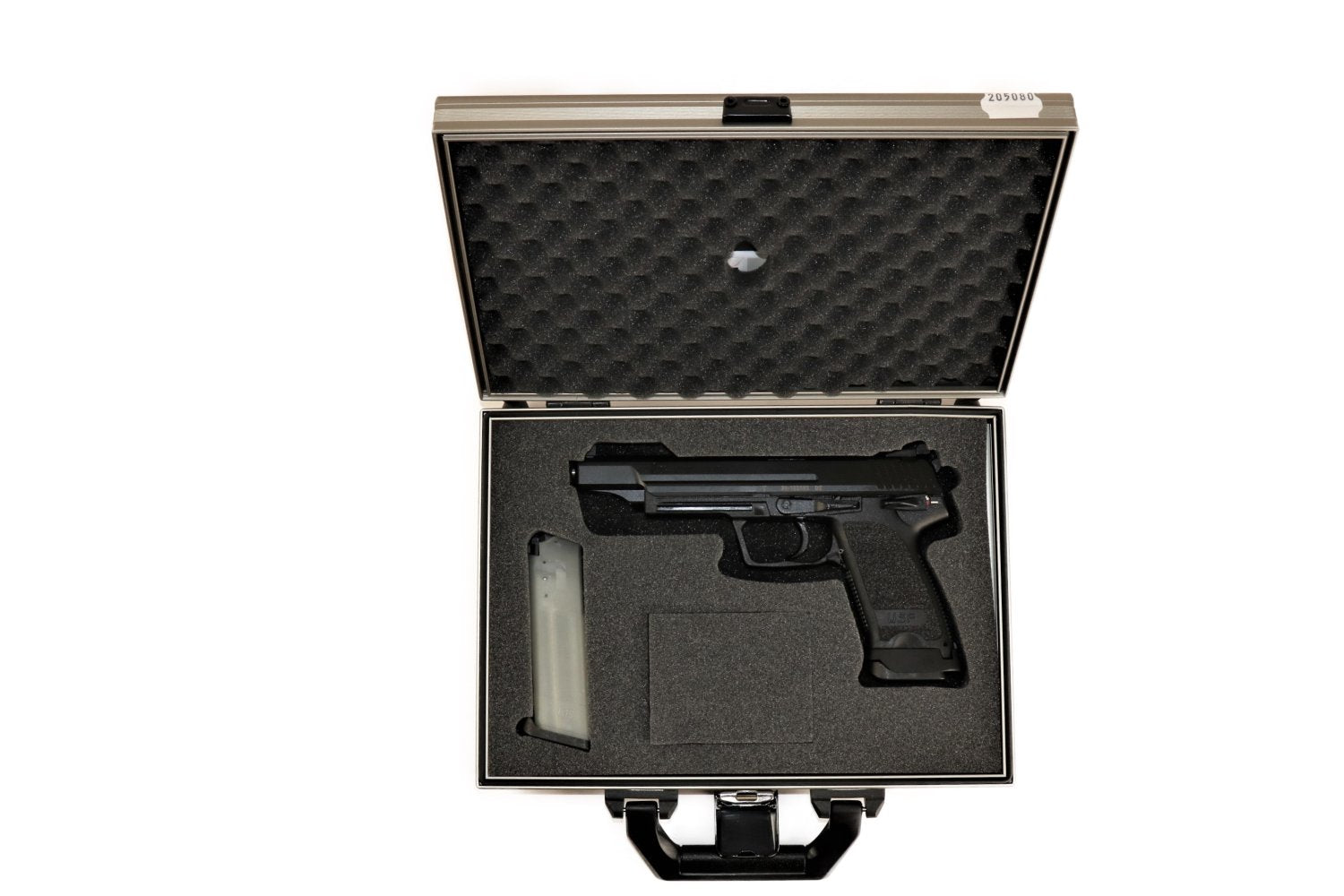 Heckler & Koch Pistole, schwarz.