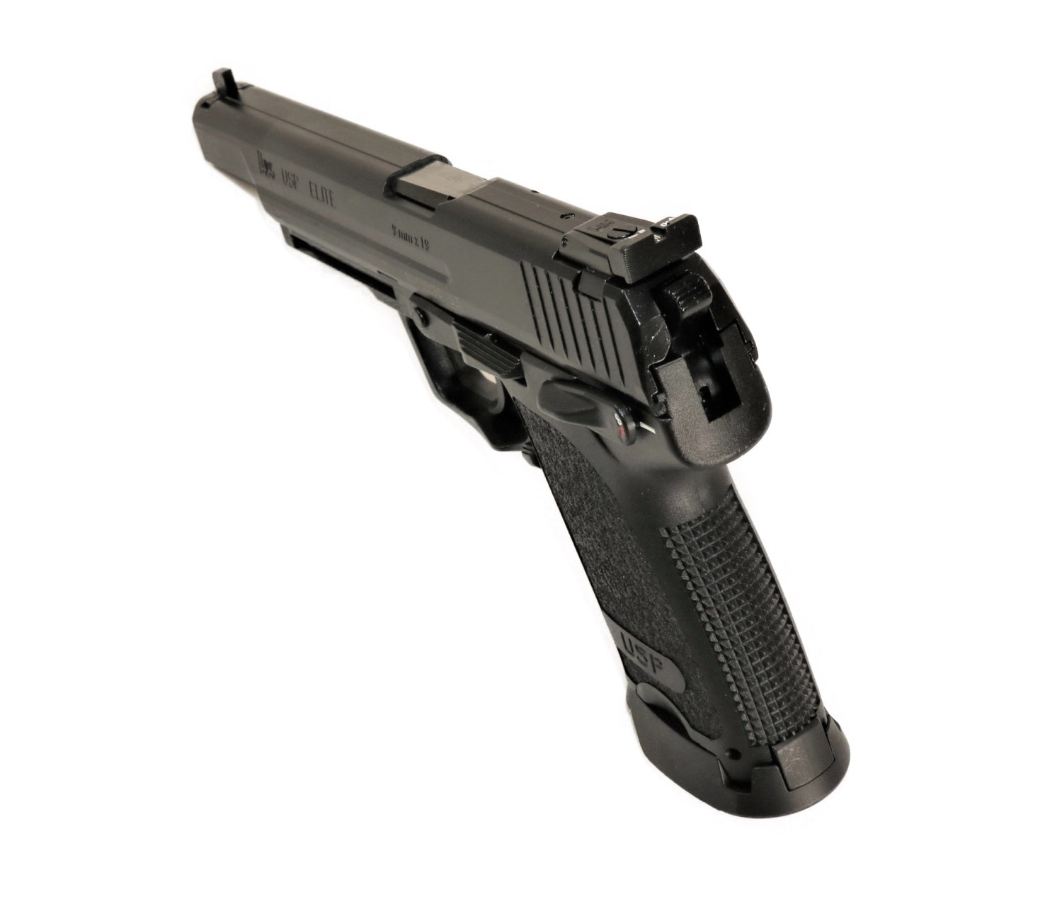 Heckler & Koch Pistole, schwarz.