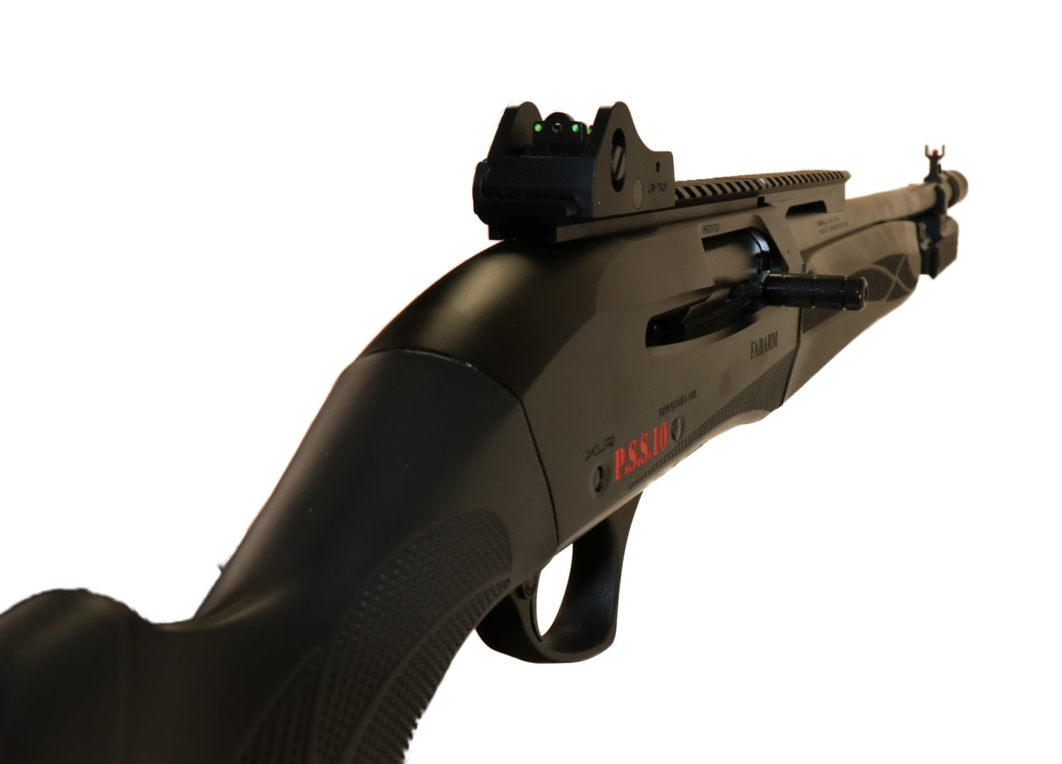 FABARM Schrotflinte, schwarzes Design.