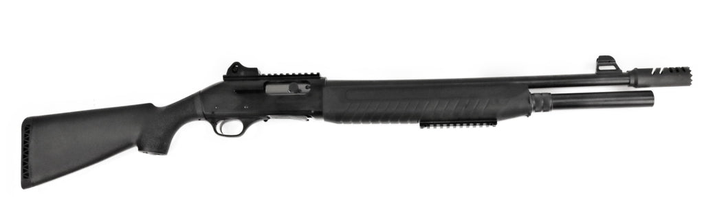 FABARM Schrotflinte, schwarzes Gewehr.