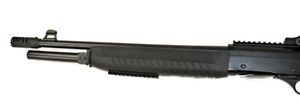 FABARM Schrotflinte, schwarzes Gewehr.