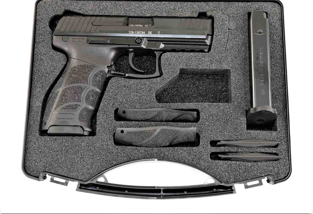 Heckler & Koch Pistole, schwarz.