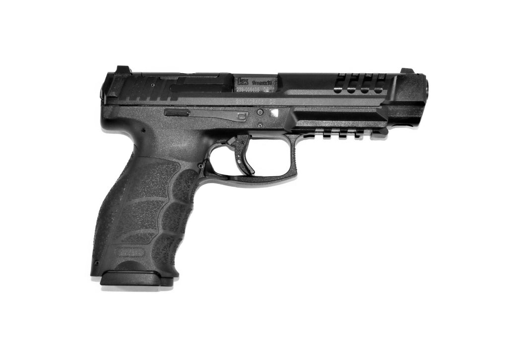 Heckler & Koch Pistole, schwarz.
