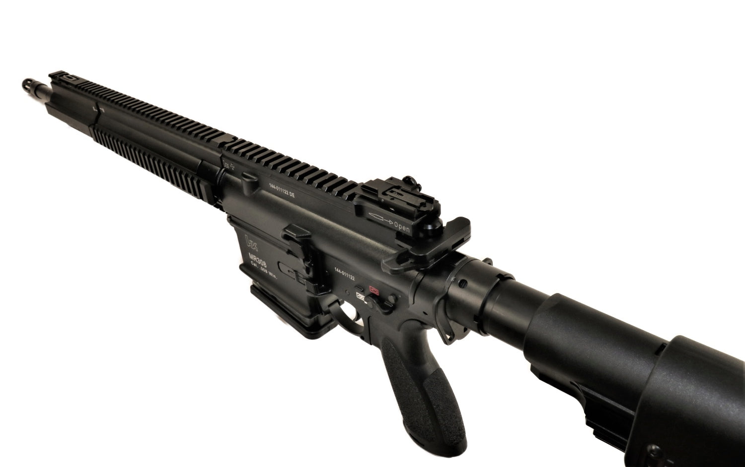 Heckler & Koch Gewehr, schwarz.