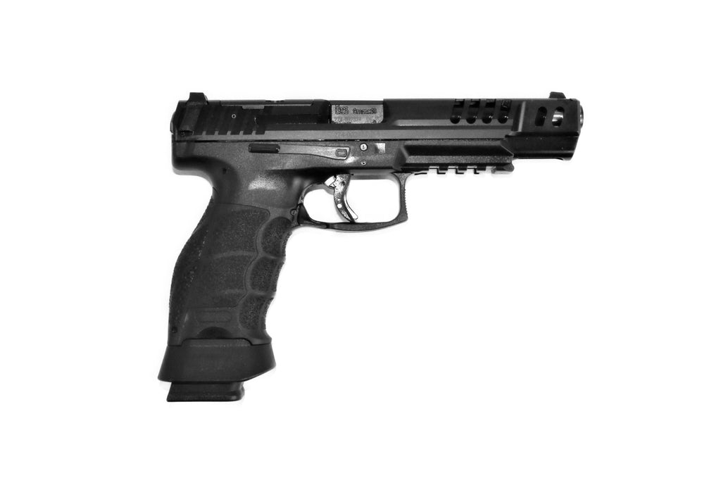 Heckler & Koch Pistole, schwarz.