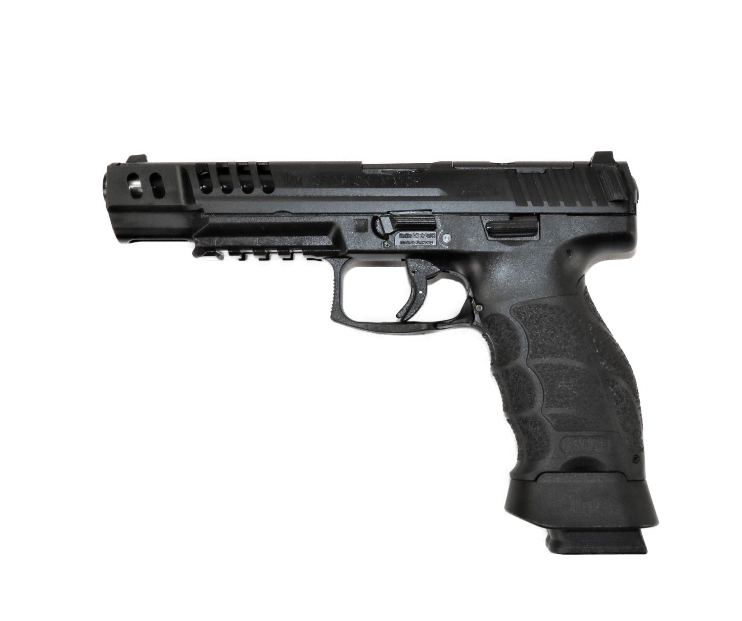 Heckler & Koch Pistole, schwarz.