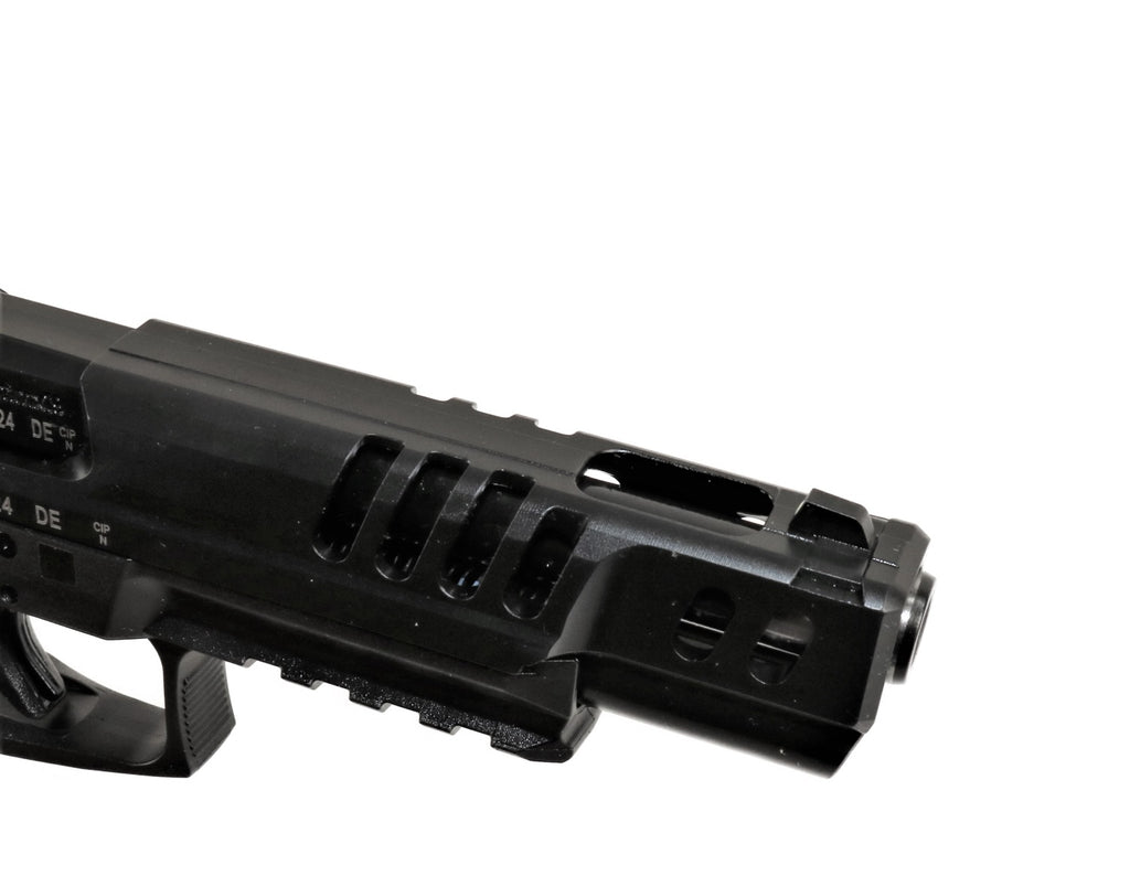 Heckler & Koch Pistole, schwarz.