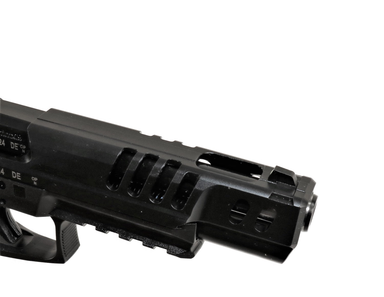 Heckler & Koch Pistole, schwarz.