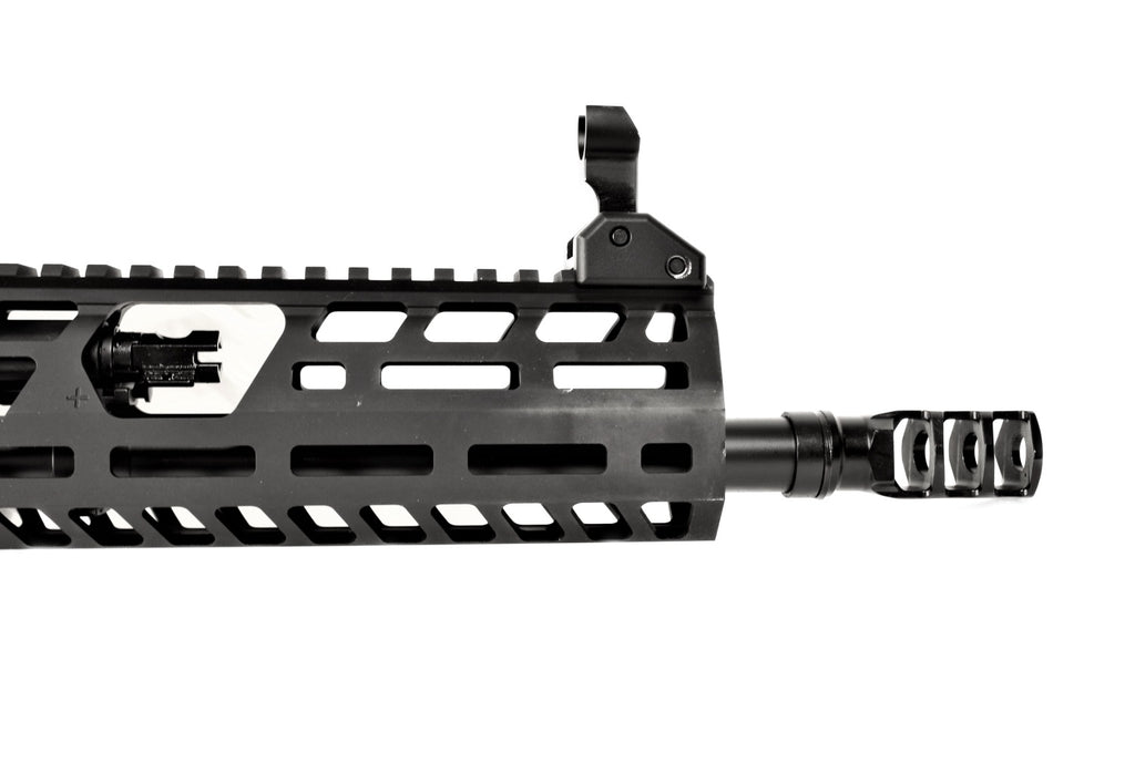 SIG SAUER Gewehr, schwarz, seitlich.