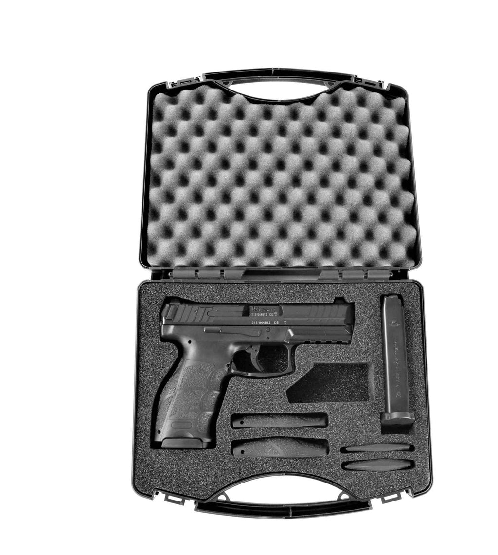 Heckler & Koch Pistole, schwarz.