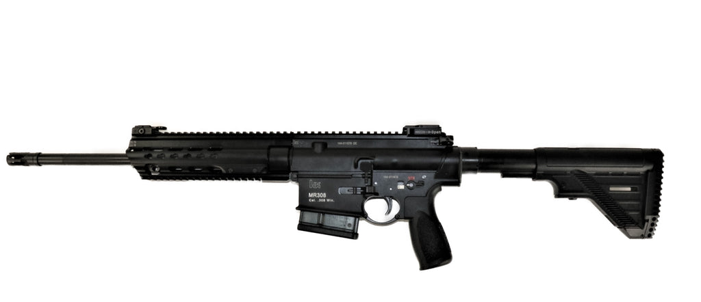 Heckler & Koch Gewehr seitlich.