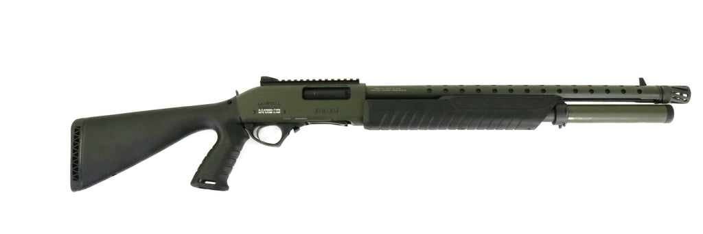 FABARM Schrotflinte, grüner Vorderschaft.