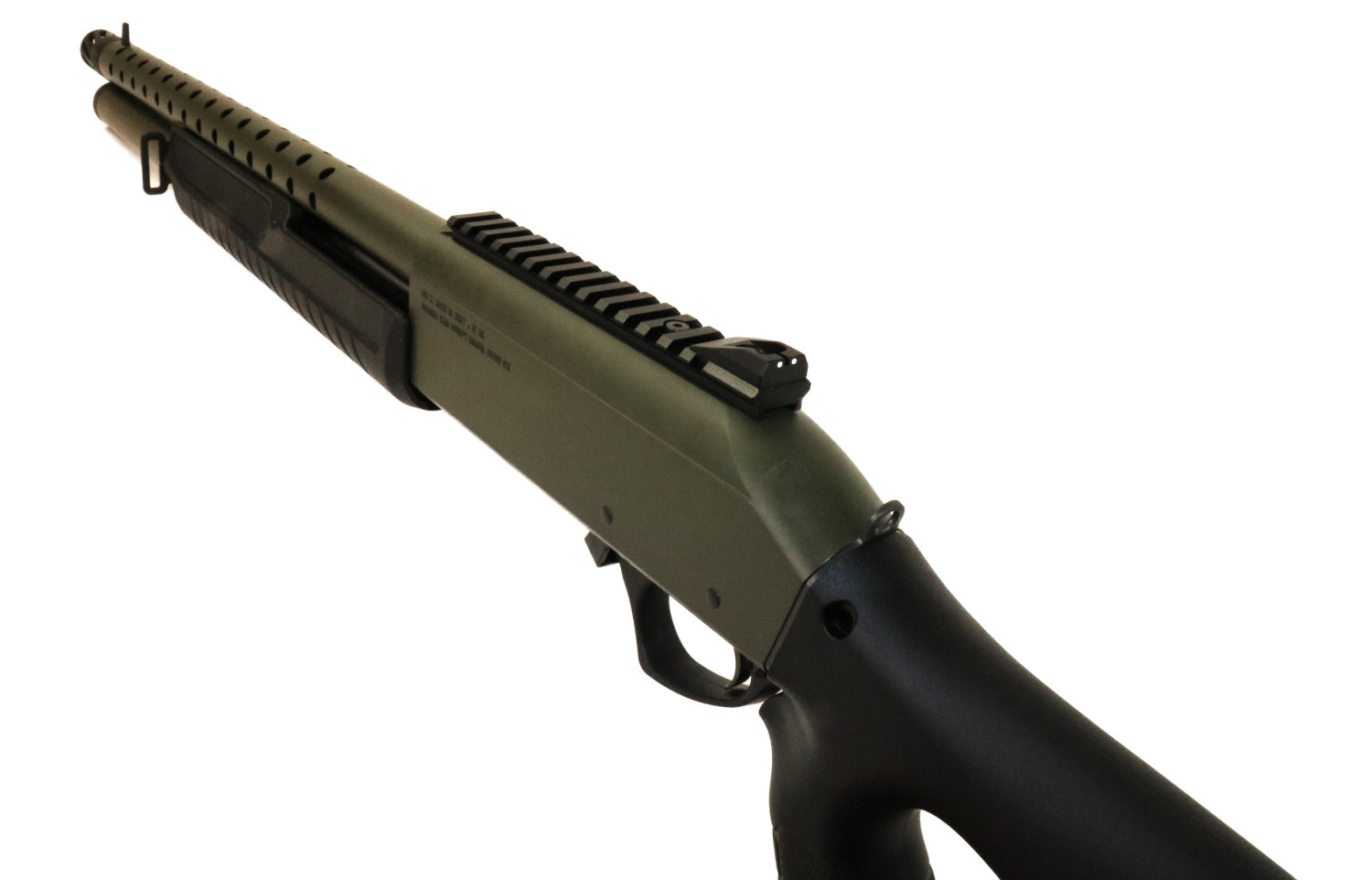 FABARM Schrotflinte, grüner Vorderschaft.