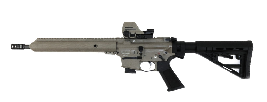 Schmeisser Gewehr mit Zielfernrohr.