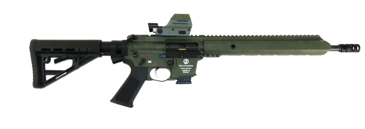 Schmeisser Gewehr mit Zielfernrohr.