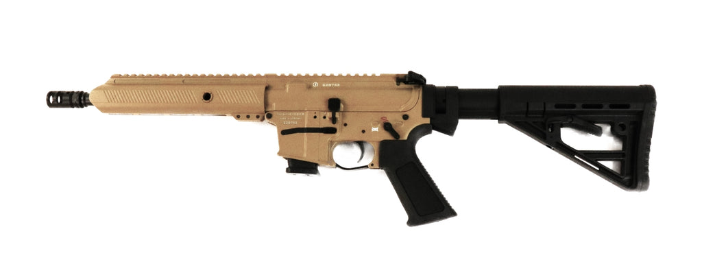 Schmeisser Gewehr, halbautomatisch, schwarz-beige.