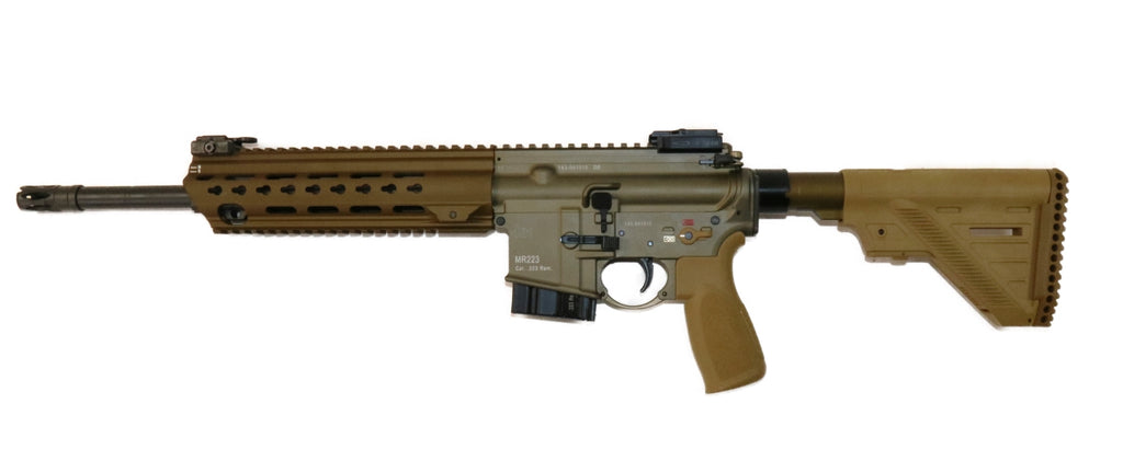 Heckler & Koch Gewehr, beige.