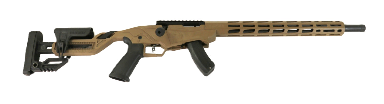 RUGER Gewehr, Nahaufnahme, braun, schwarz.