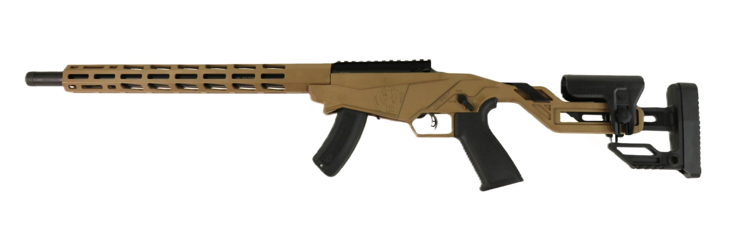 RUGER Gewehr, Nahaufnahme, braun, schwarz.