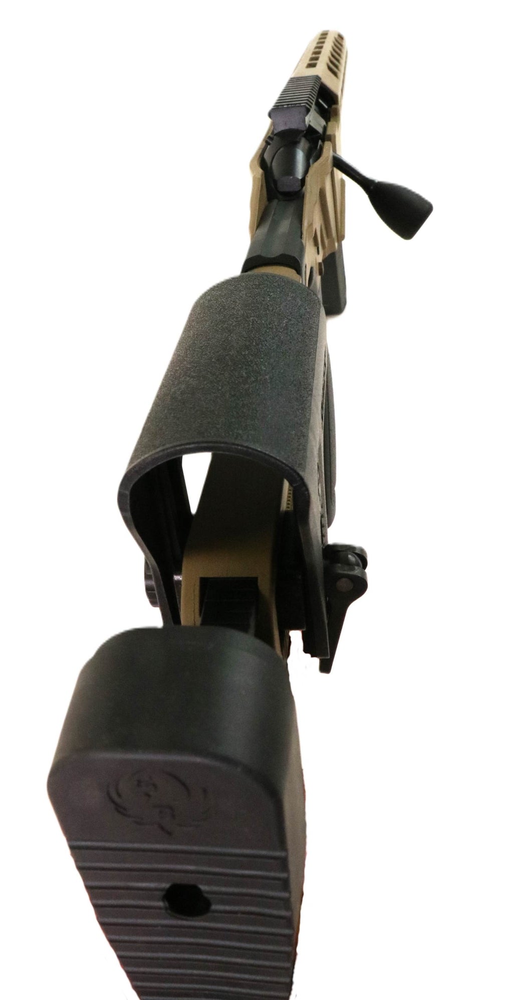 RUGER Gewehr, Nahaufnahme, braun, schwarz.