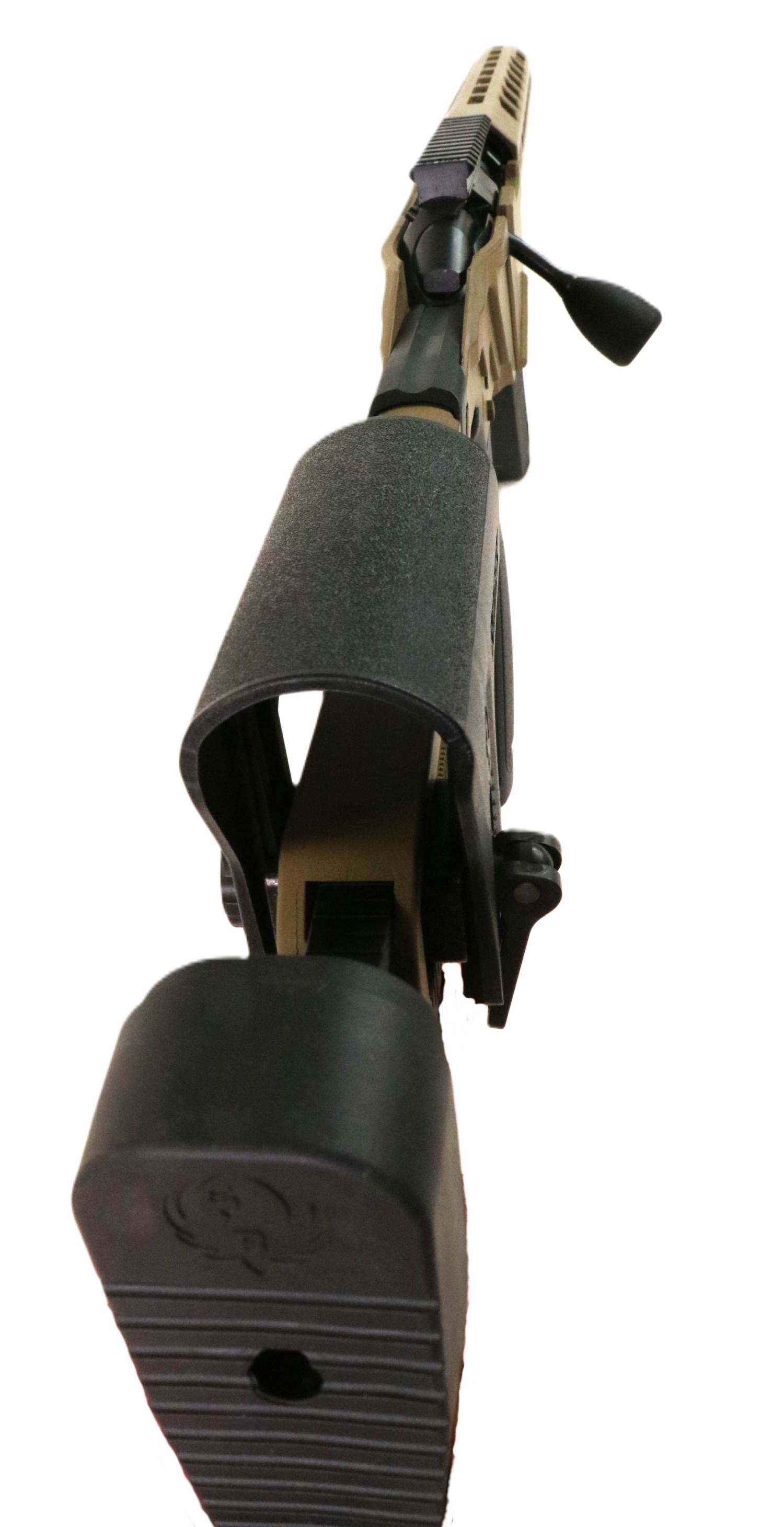 RUGER Gewehr, Nahaufnahme, braun, schwarz.