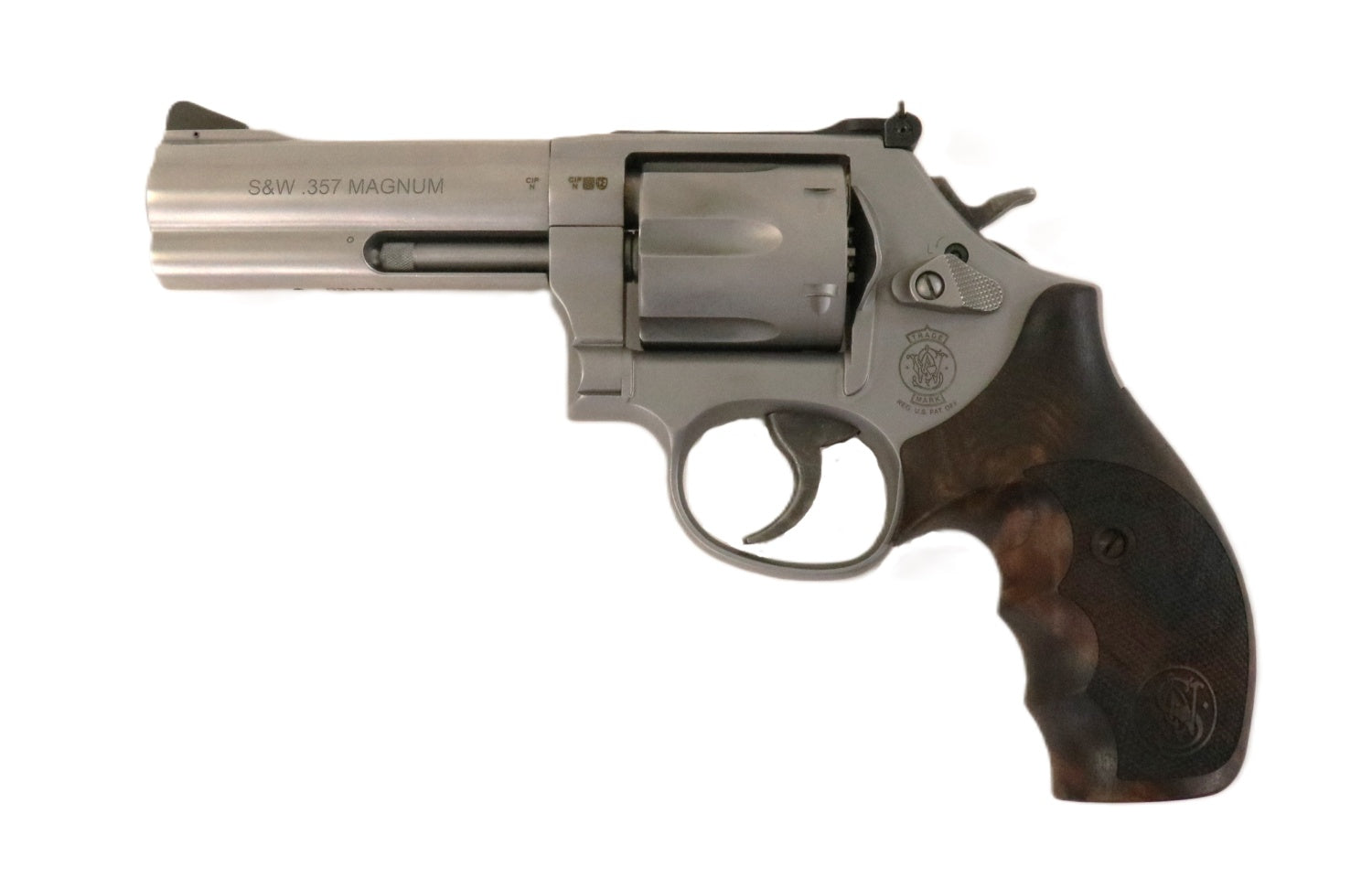 Smith & Wesson Revolver, silbern.