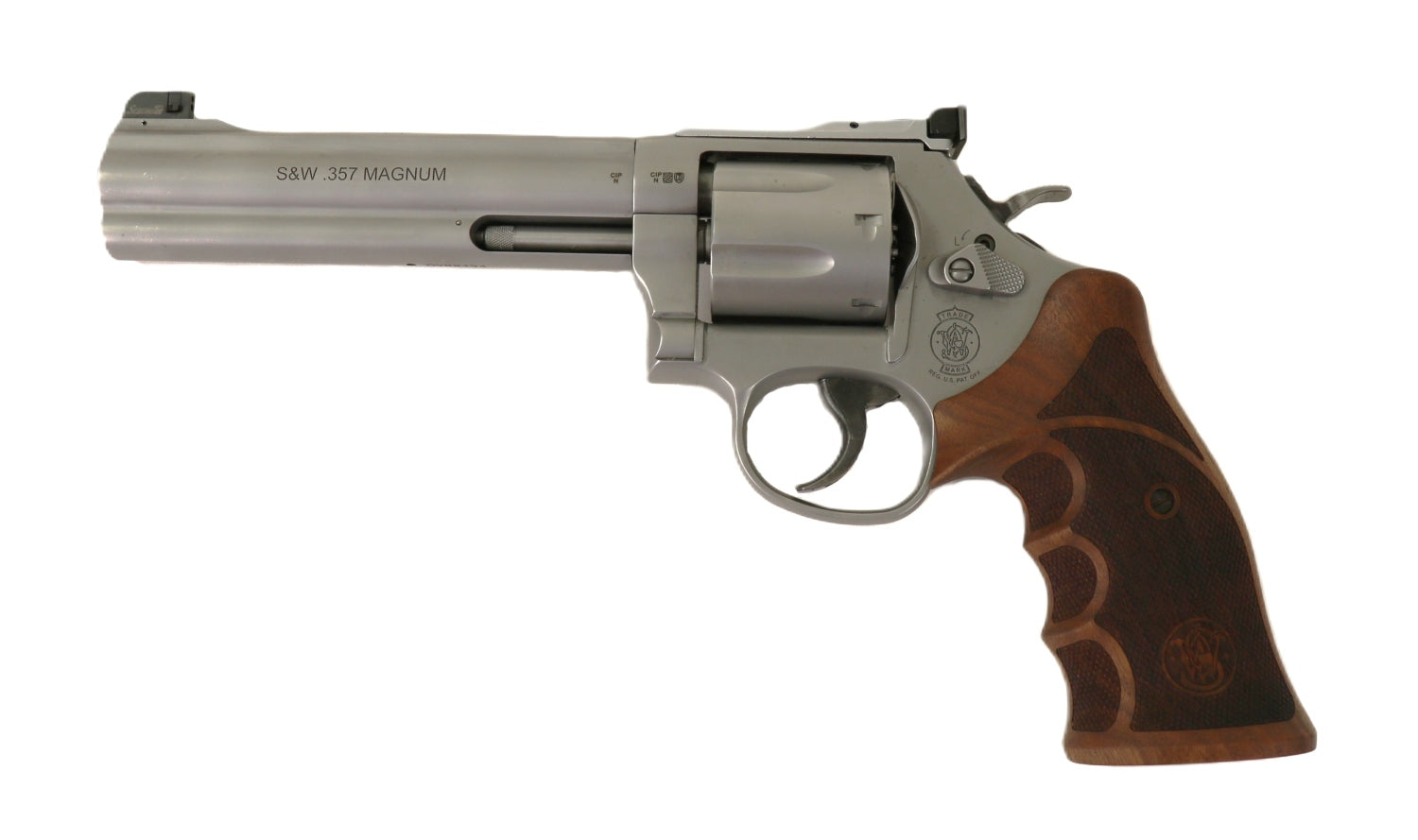 Smith & Wesson Revolver, Silber.