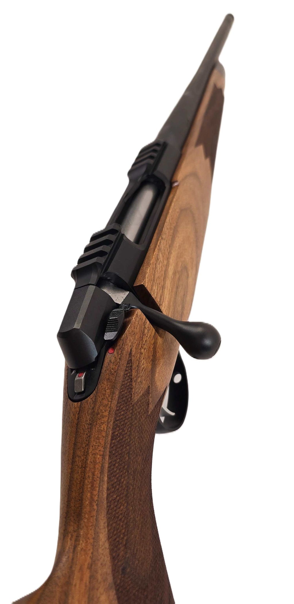 SAKO Jagdgewehr mit Holzschaft.