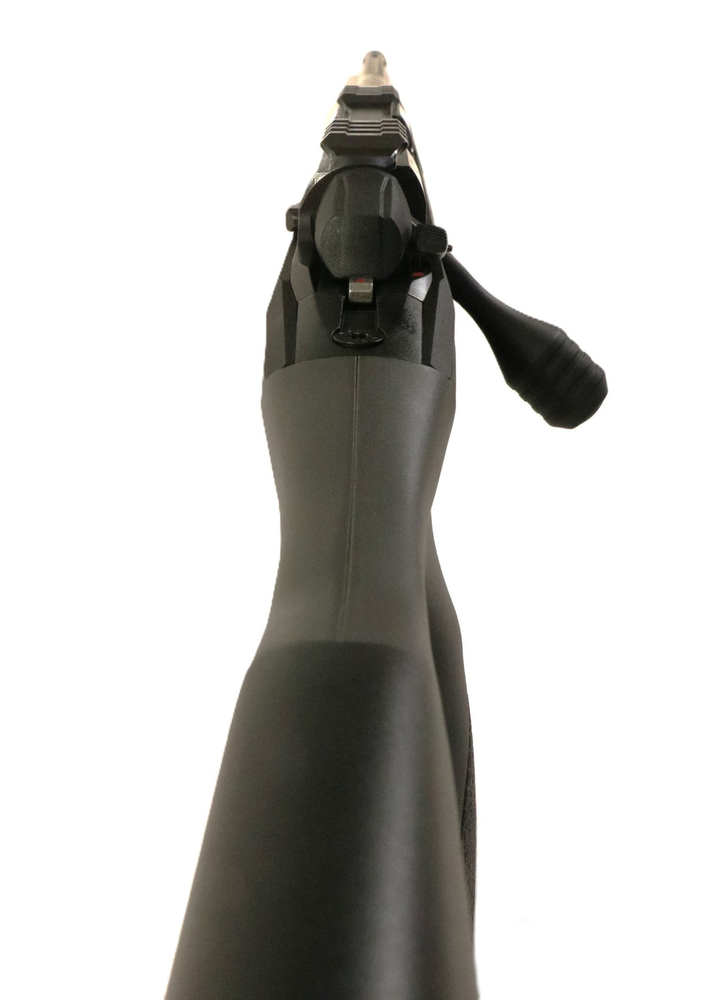 Schwarzes SAKO Gewehr seitlich Ansicht.