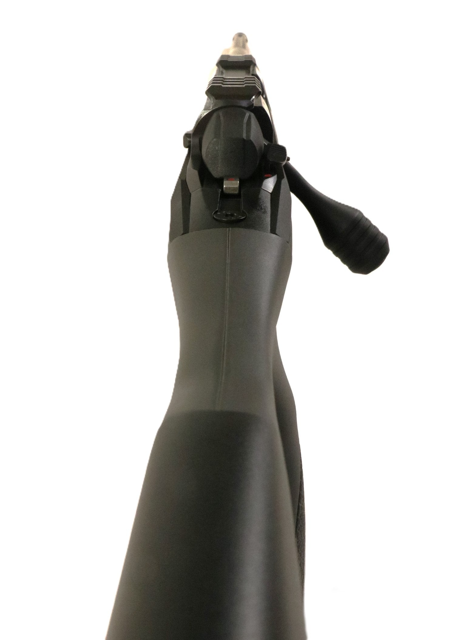 Schwarzes SAKO Gewehr seitlich Ansicht.