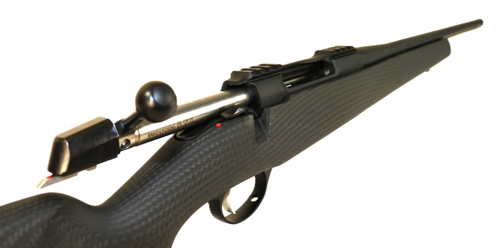 SAKO Gewehr mit Kohlefaser-Schaft.