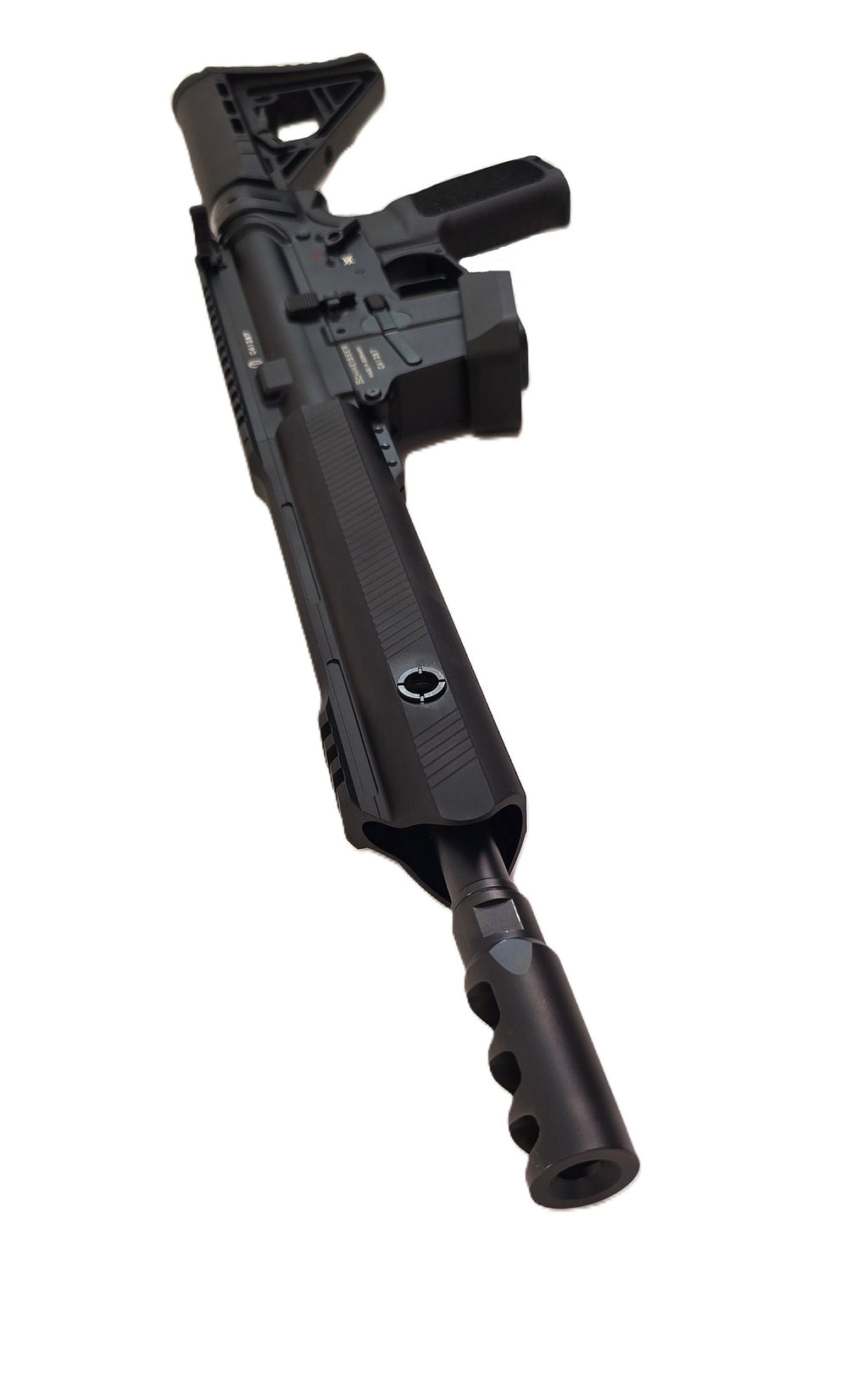 Schmeisser Gewehr, schwarzes modernes Design.