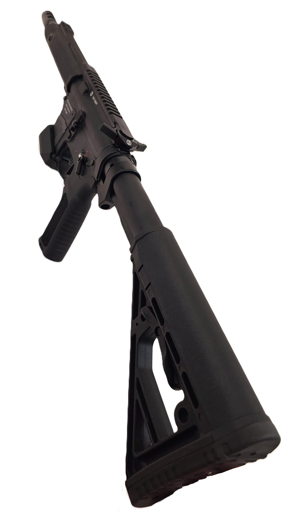 Schmeisser Gewehr, schwarzes modernes Design.