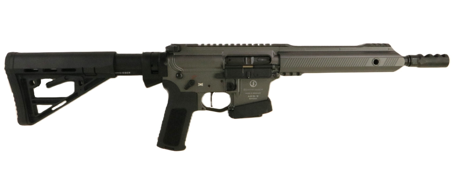 Schmeisser Gewehr, seitliche Ansicht.