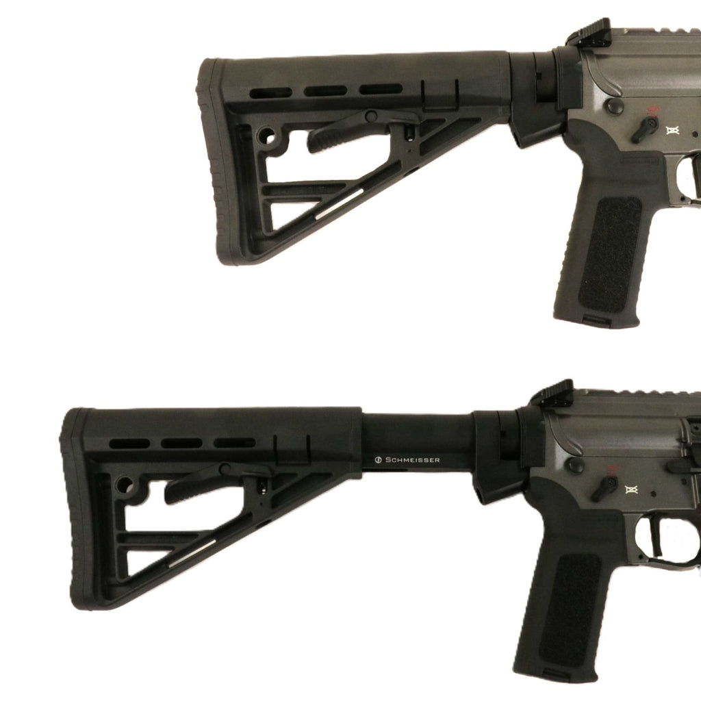 Schmeisser Gewehr, seitliche Ansicht.