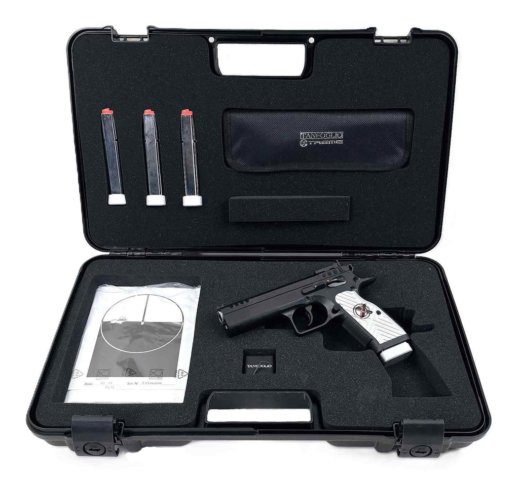 Tanfoglio Pistole, schwarze Ausführung.