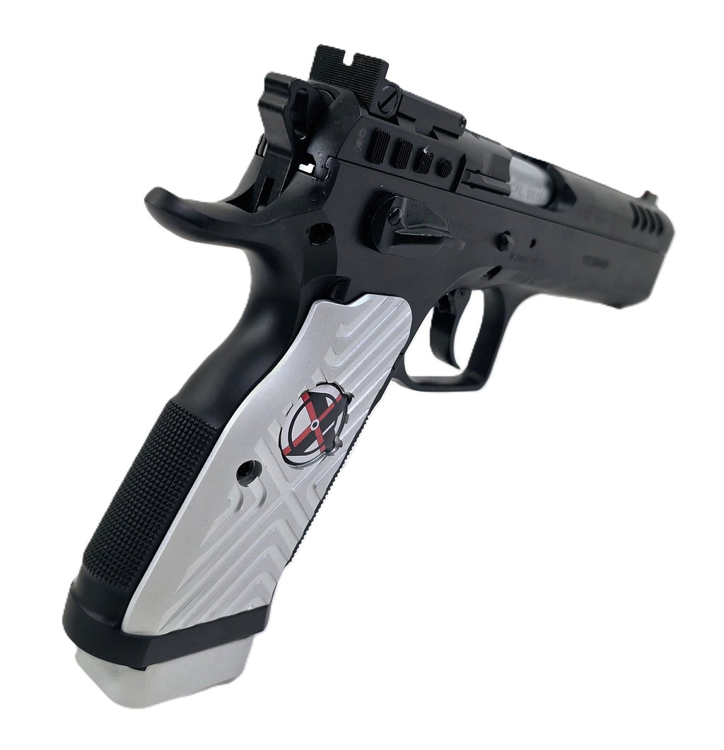 Tanfoglio Pistole, schwarze Ausführung.