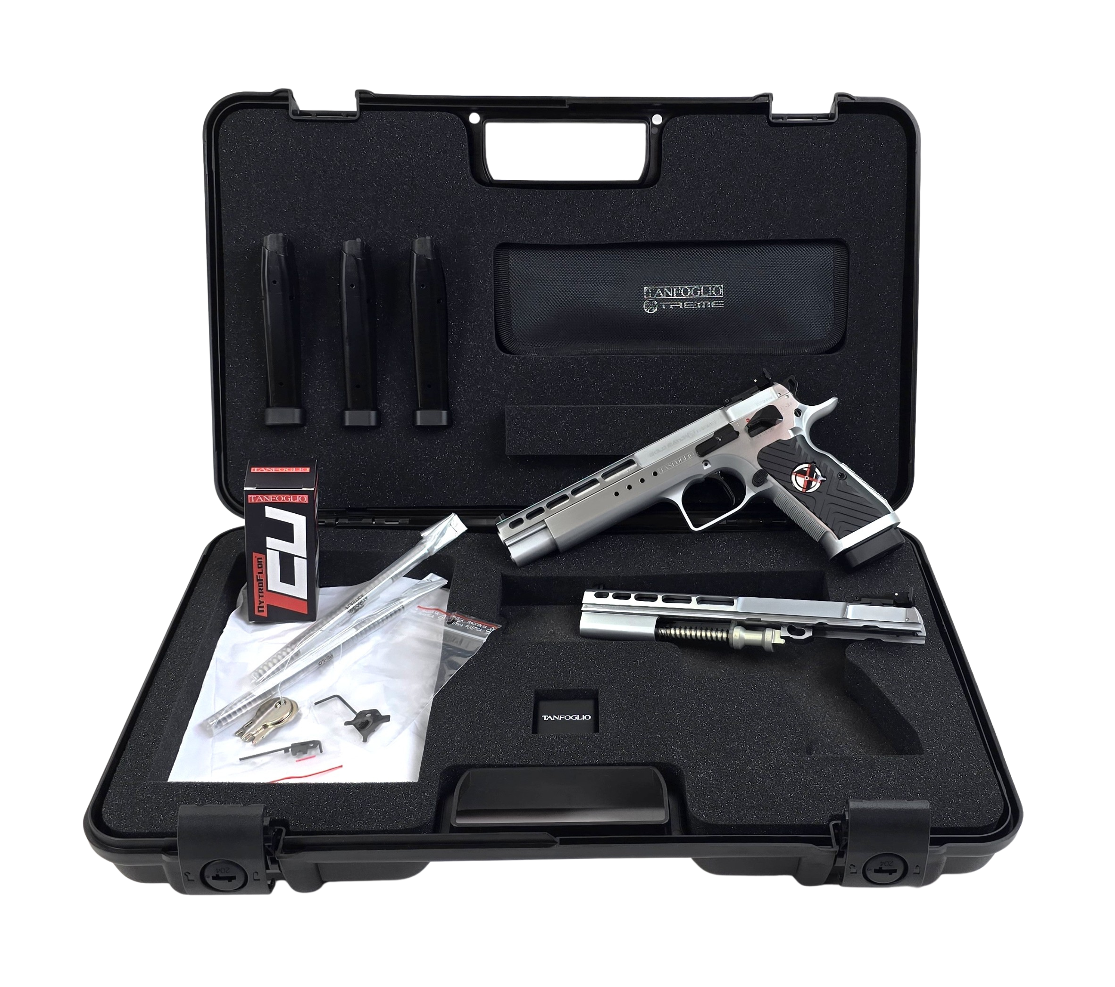 Tanfoglio T97LGold Match Xtreme Combo BDS Version, Kal. 45 Auto + Wechselsystem 9mm Luger, LL 6 Zoll , Bullseye