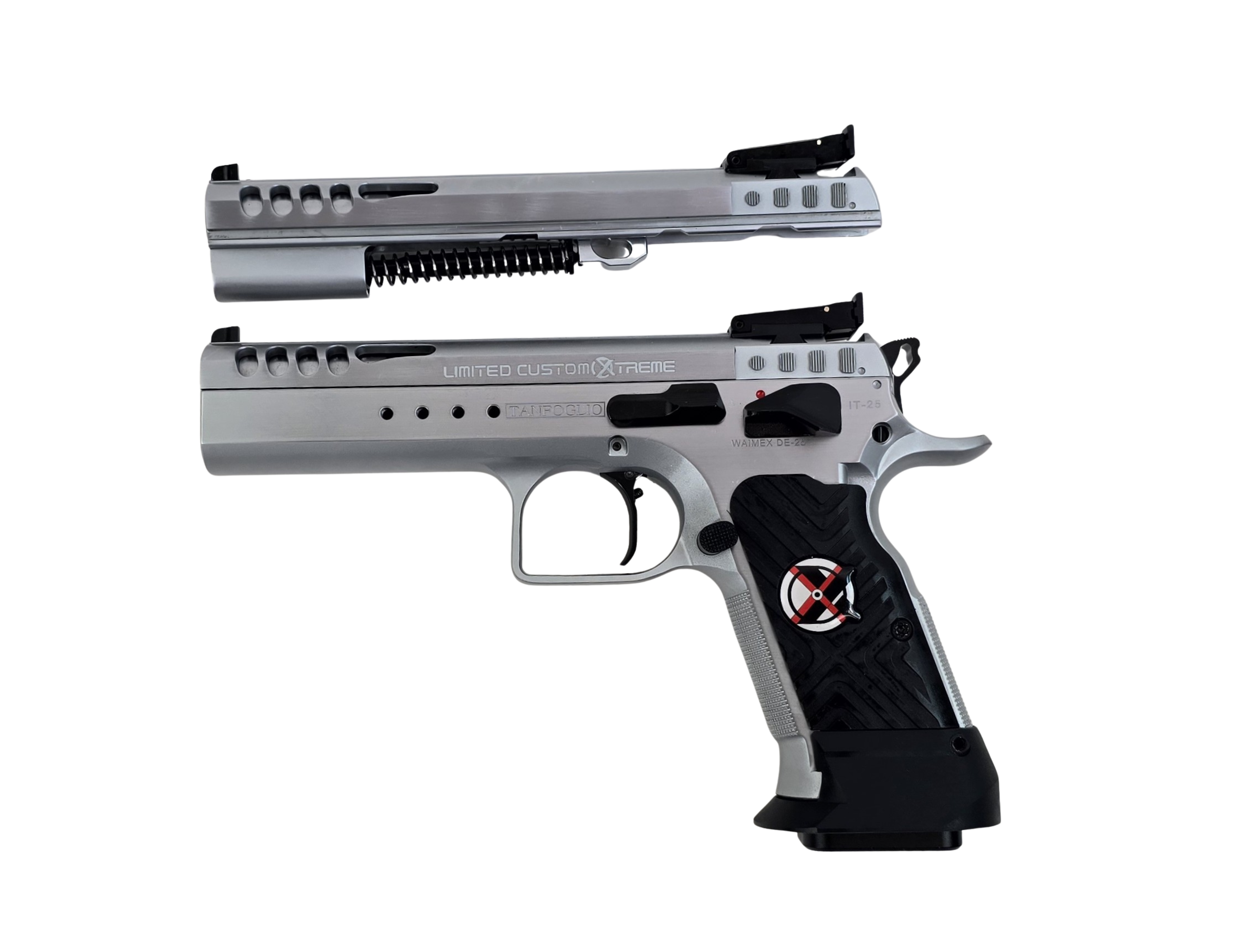 Tanfoglio T97L Limited HC Xtreme Custom Combo, Kal. .45 Auto + Wechselsystem 9mm Luger, Bullseye