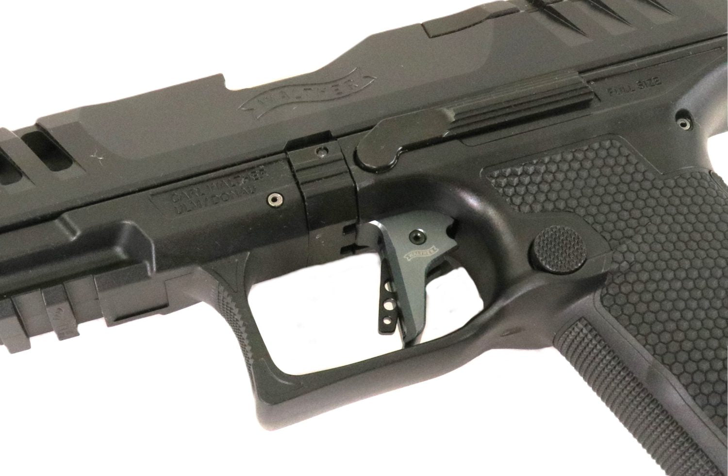 Walther Pistole, seitliche Ansicht.