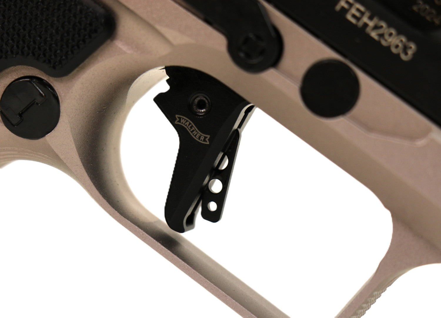 Walther Pistole, seitliche Ansicht.