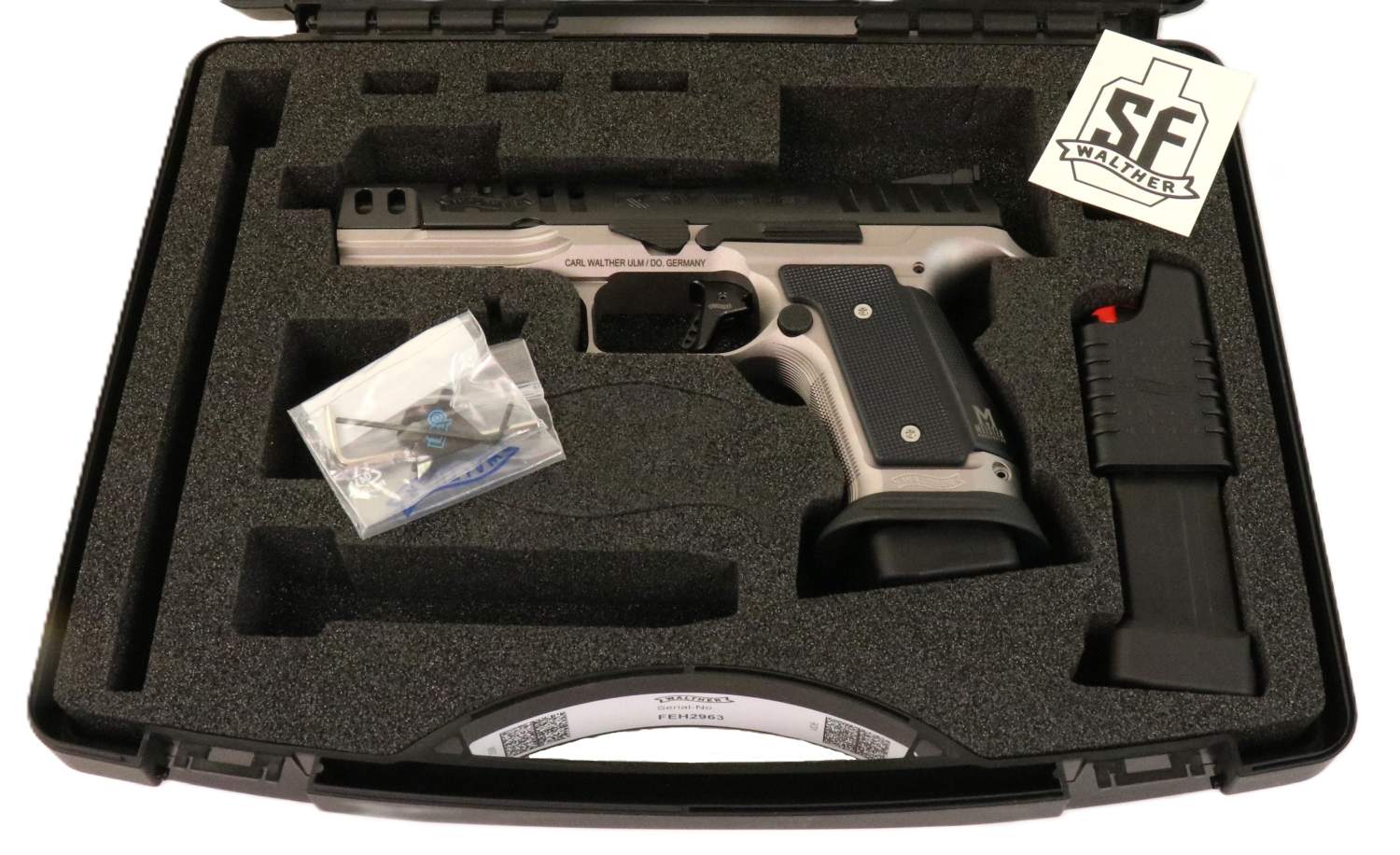 Walther Pistole, seitliche Ansicht.