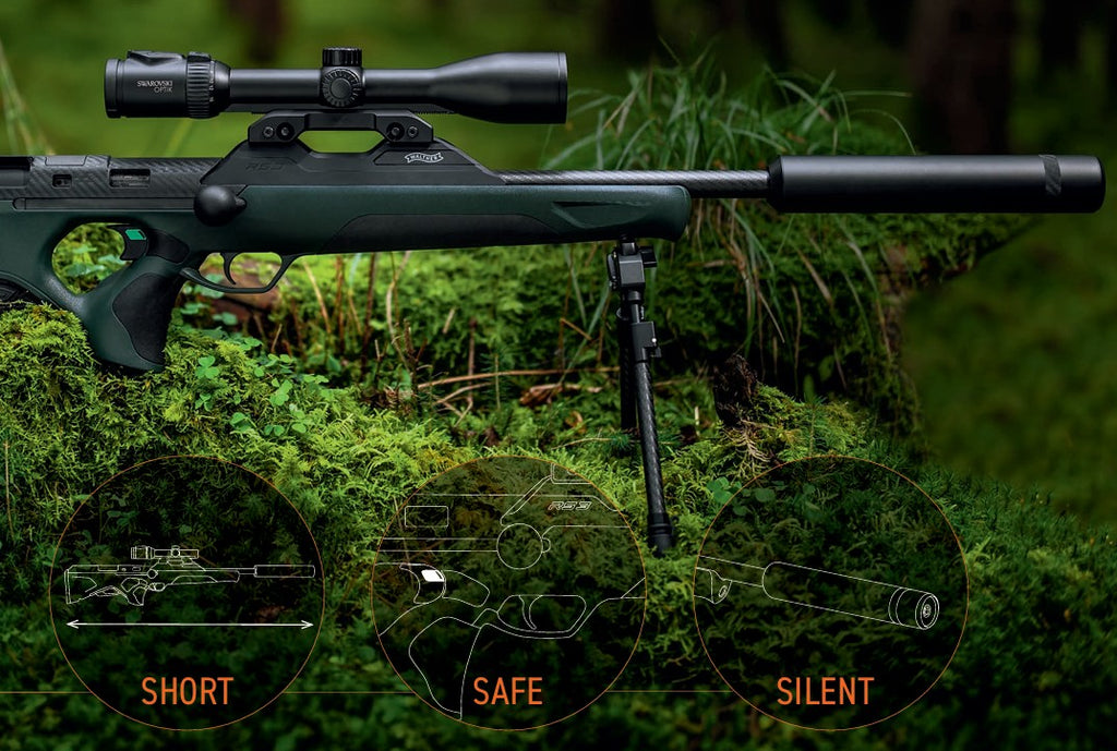 Walther RS-3 Jagdrepetierbüchse, Kal. 308 Win. LL 23 Zoll, Pro Pine inkl. Schalldämpfer