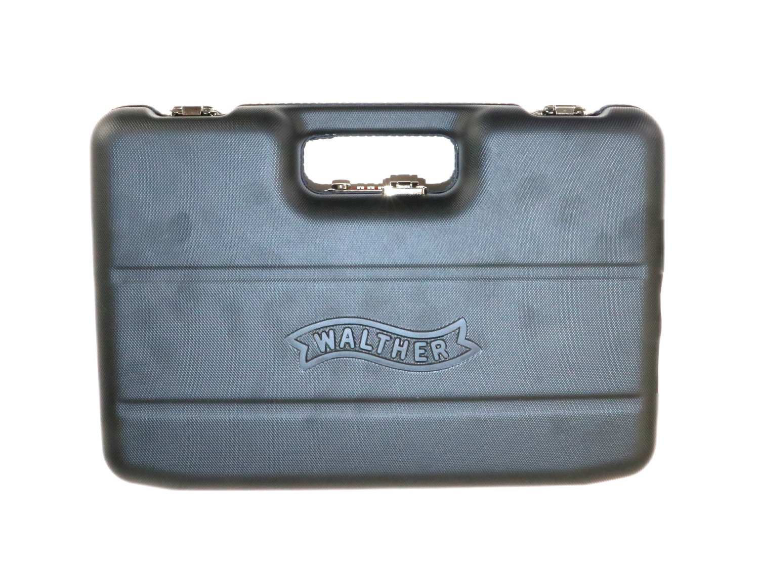 Walther Pistole, silber, Nahaufnahme.