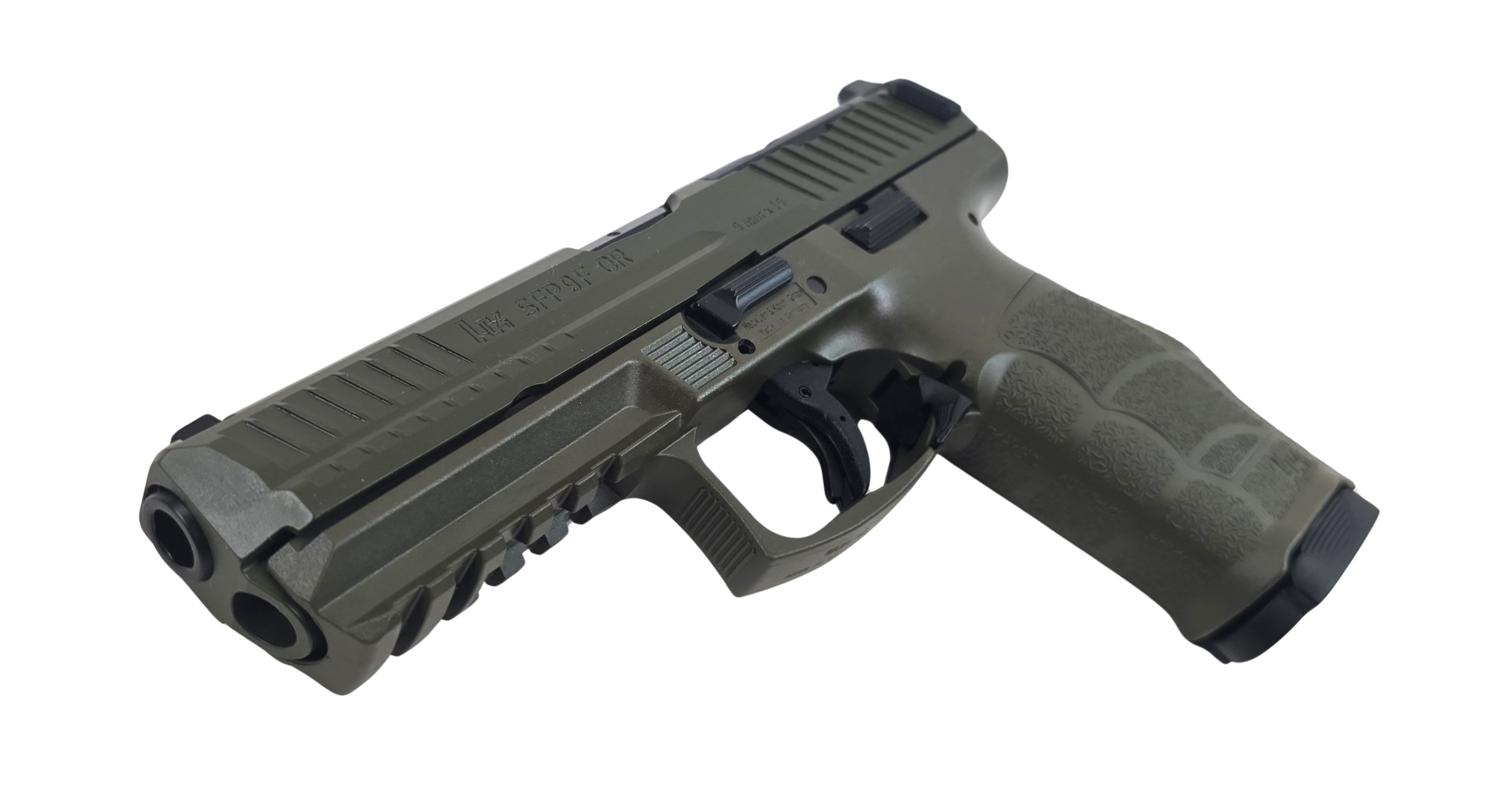Heckler & Koch SFP9F - OR A1, Kal. 9mm, 4,5 Zoll, Nato-Grün Special Edition