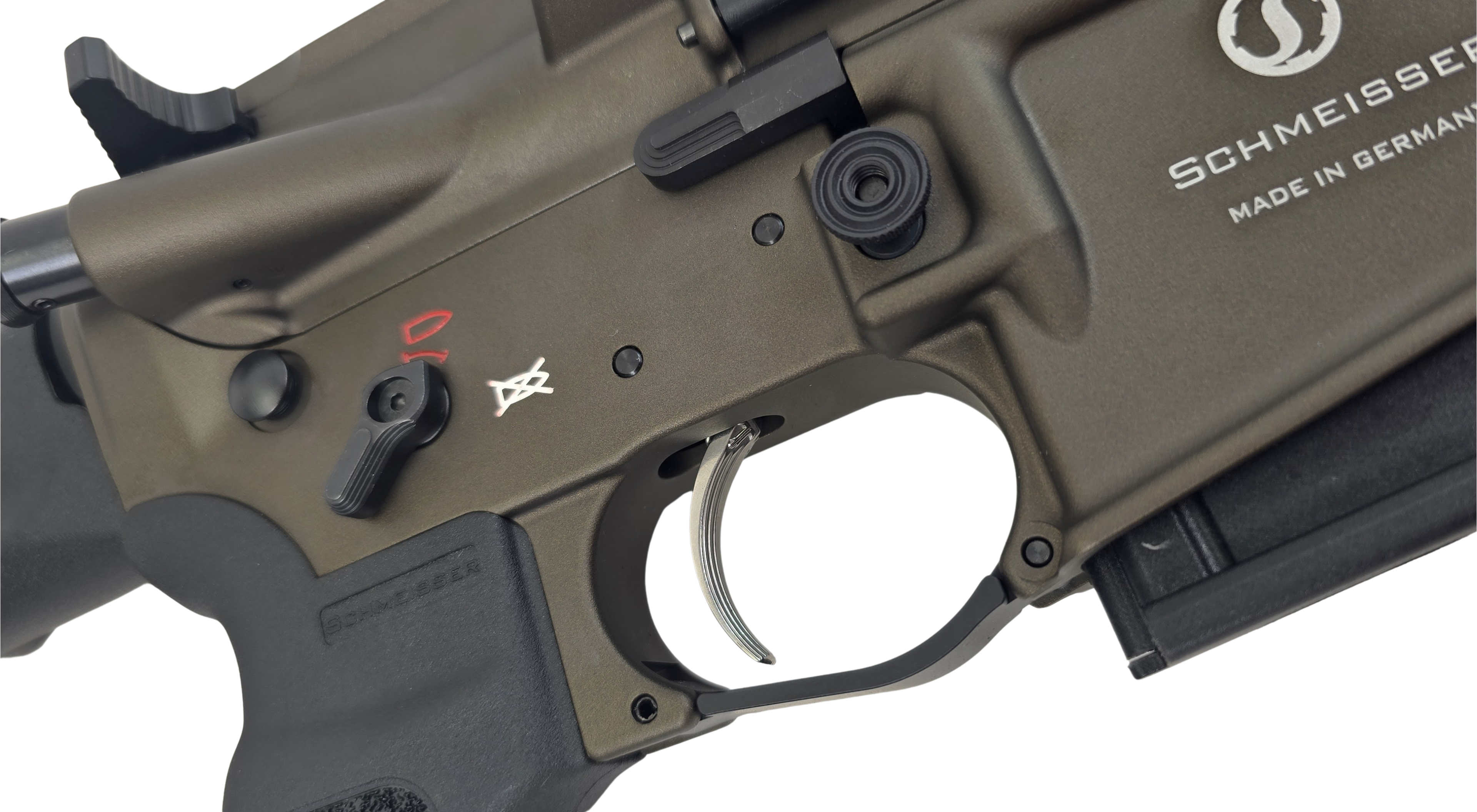 Brand Neu Schmeisser AR 15 DMR, Kal. .223 Rem., LL 18 Zoll, bronze