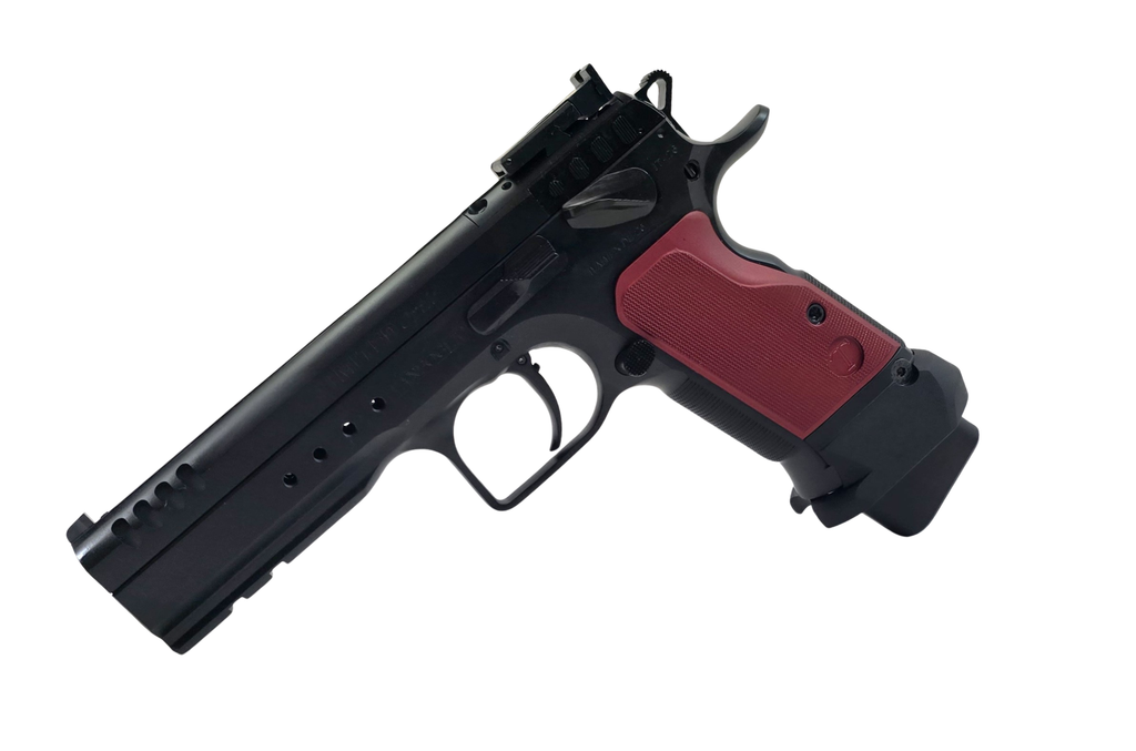 Tanfoglio Pistole T97L Limited Optic (OR), 4,92" zyl., 9 mm luger, schwarz / rot